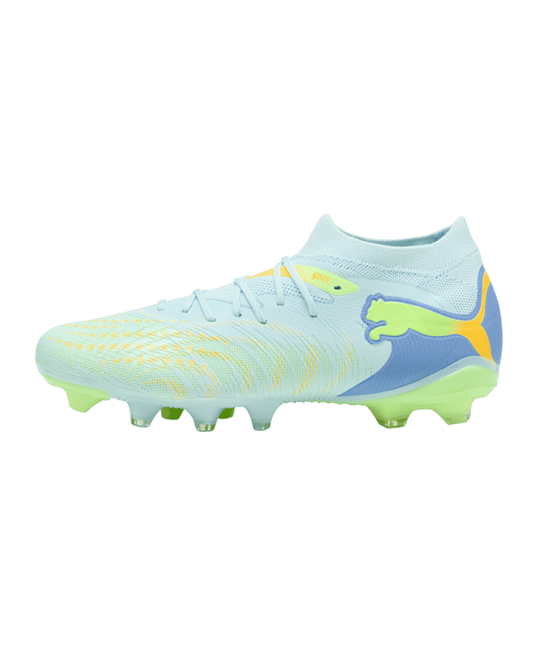 PUMA FUTURE 9 Match FG/AG Light Up Damen Gelb F01 - blau