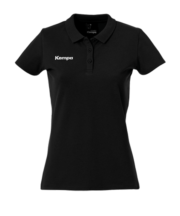 Kempa Polo T-Shirt Damen Schwarz F06 - schwarz