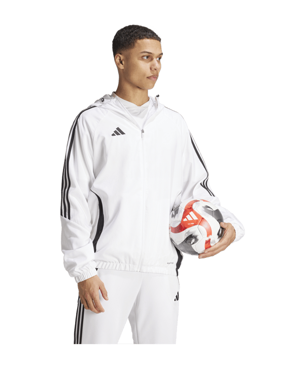 adidas Tiro 24 Windbreaker Weiss Schwarz - weiss