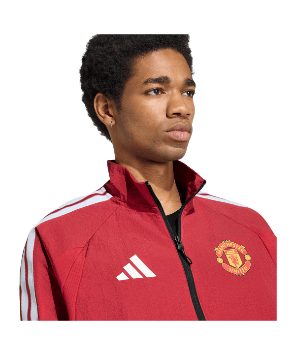 adidas Manchester United Anthem Jacke Rot - rot