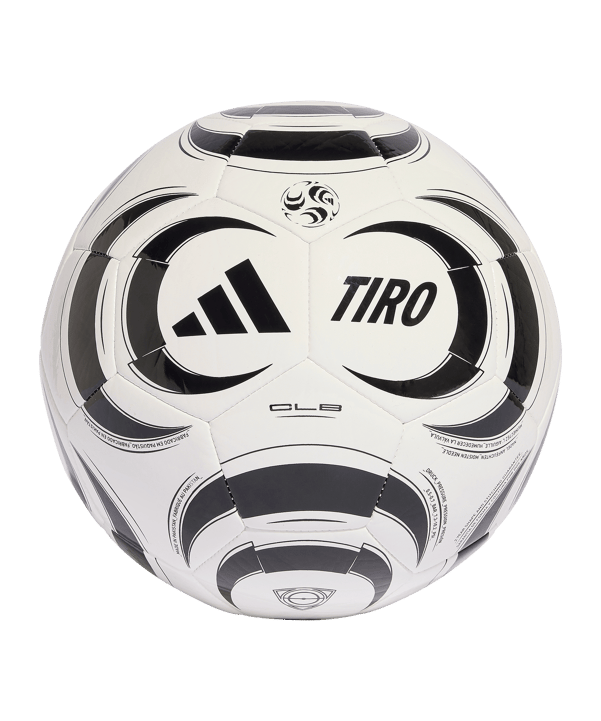 adidas Tiro Club Trainingsball Weiß - weiss