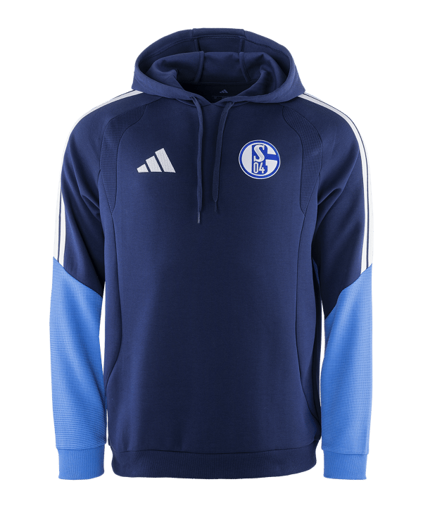 adidas FC Schalke 04 Team Hoody Blau - blau