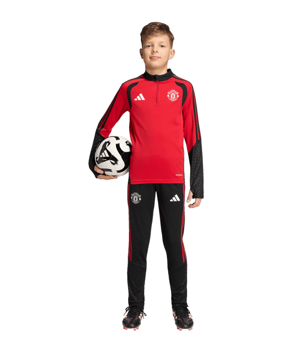 adidas Manchester United Tiro Sweatshirt Kids Rot - rot