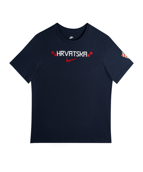 Nike HNS Kroatien Graphic T-Shirt Blau F451 - blau