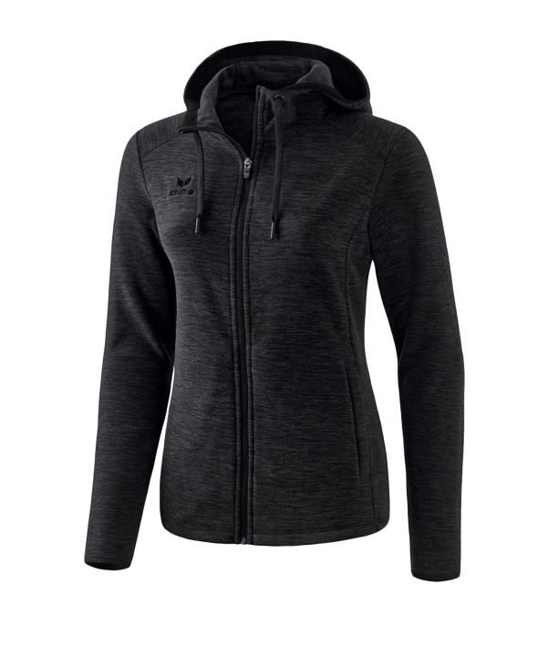 Erima Fleecejacke Damen Schwarz - schwarz