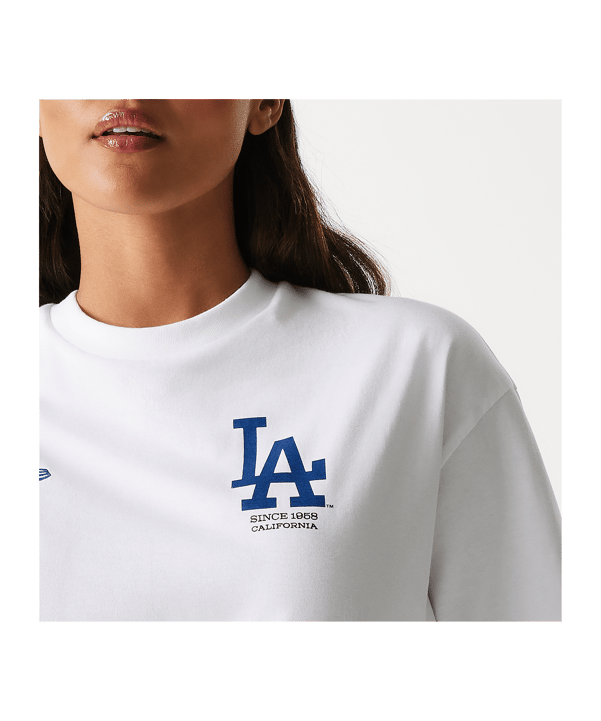 New Era MLB Los Angeles Dodgers Graphic Oversized T-Shirt Weiss - weiss