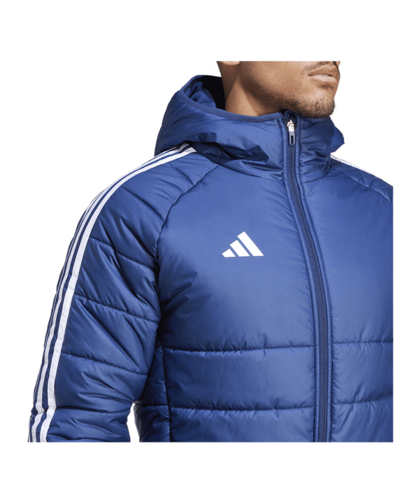 adidas Tiro 24 Winterjacke Blau Weiss - blau