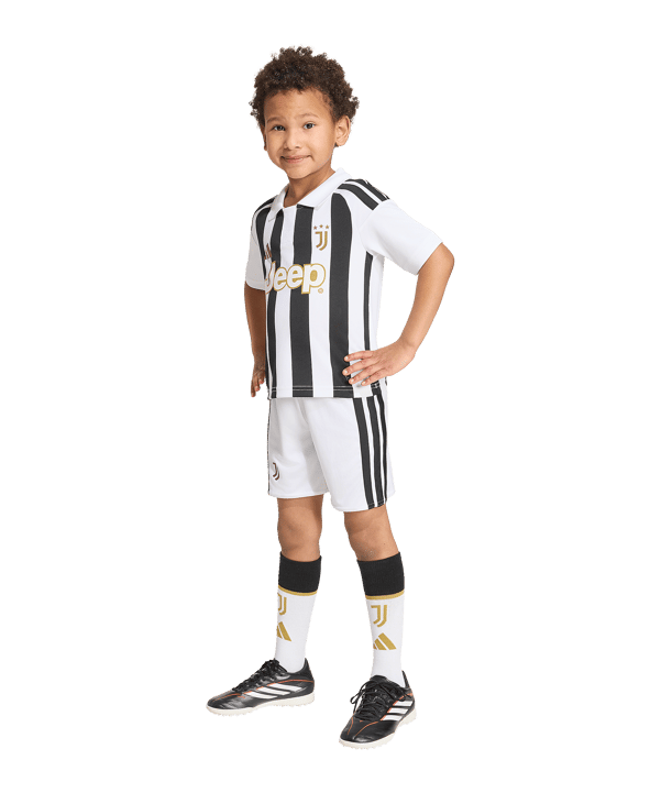 adidas Juventus Turin Trikot Set Home 2026/2027 Kids Weiß - weiss