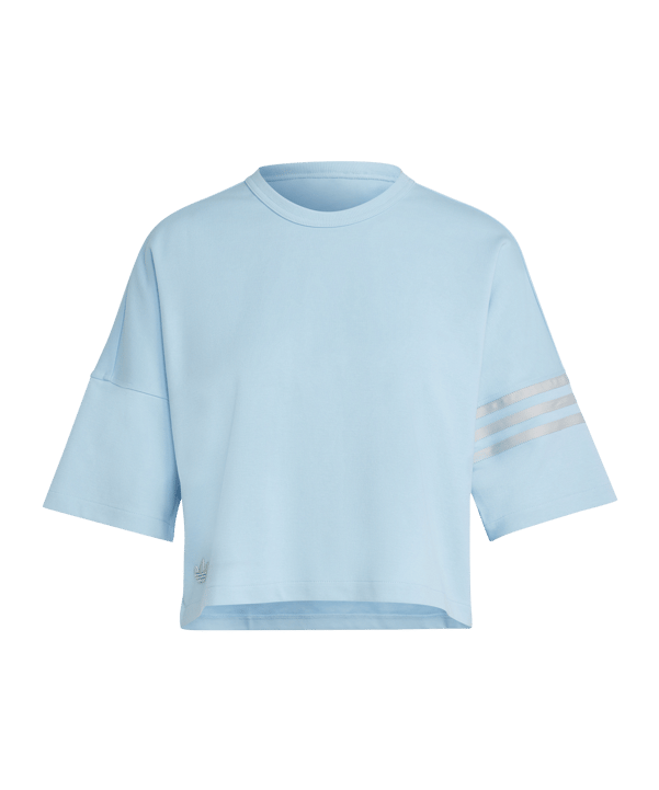 adidas T-Shirt Damen Blau - blau