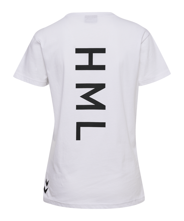 Hummel Court Cotton T-Shirt Damen Weiss F9001 - weiss