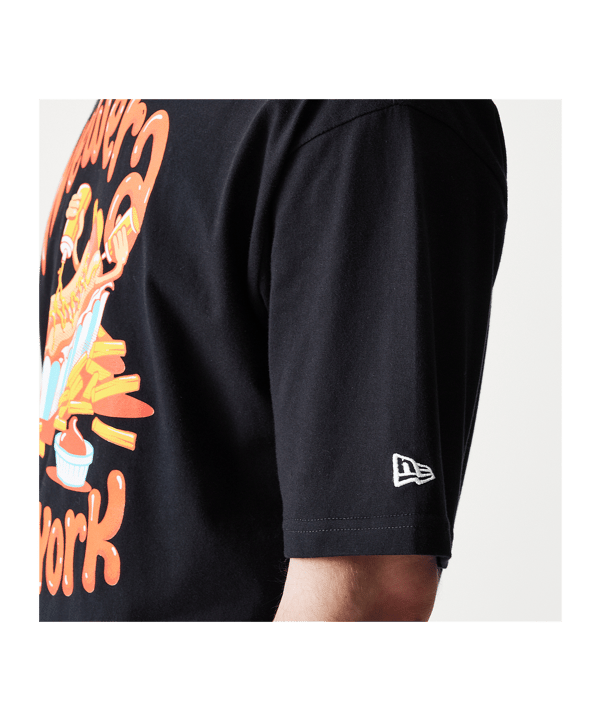 New Era Food Grphc Os T-Shirt Schwarz - schwarz