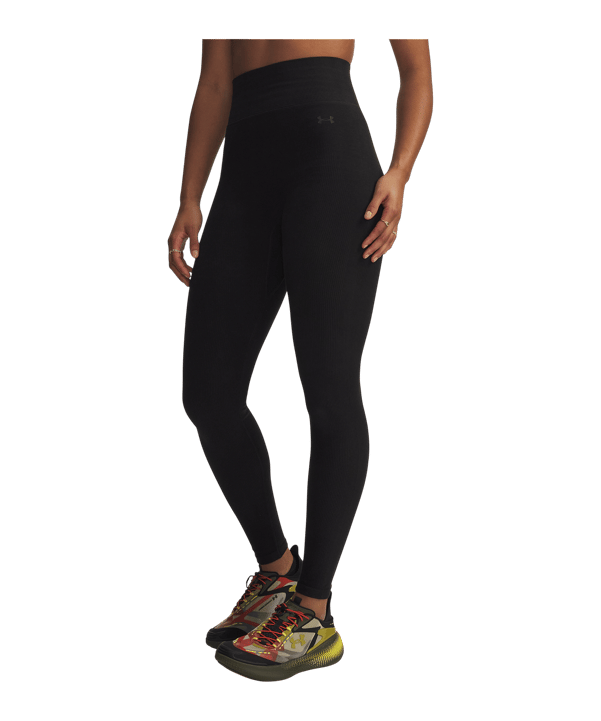 Under Armour Seamless Cotton Leggings Damen Schwarz F008 - schwarz