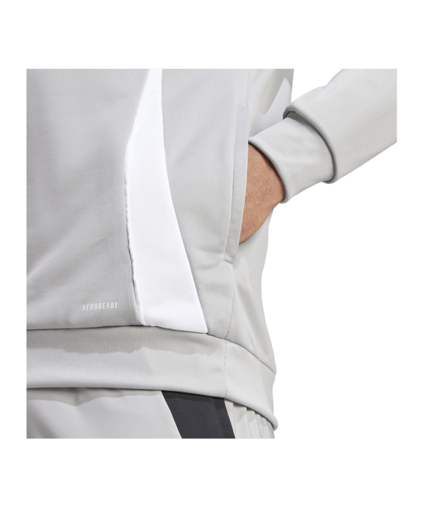 adidas Tiro 24 Training Hoody Grau Weiss - grau
