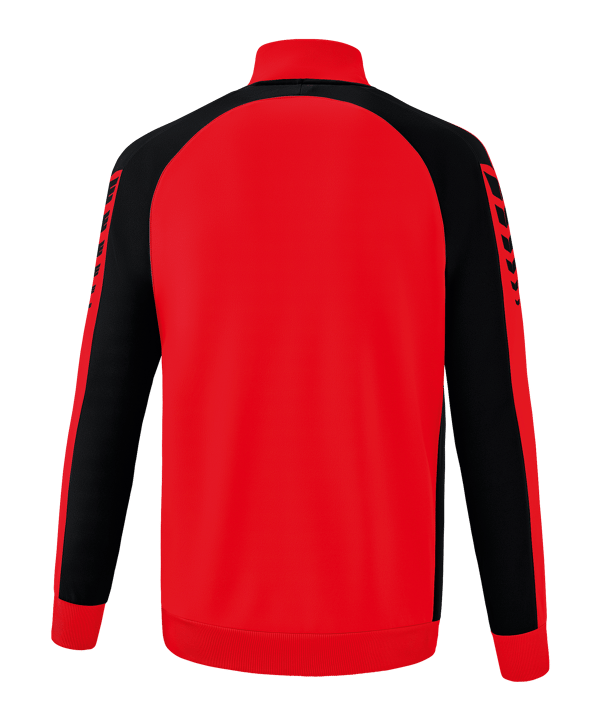 Erima Six Wings Trainingsjacke Kids Rot Schwarz - rot