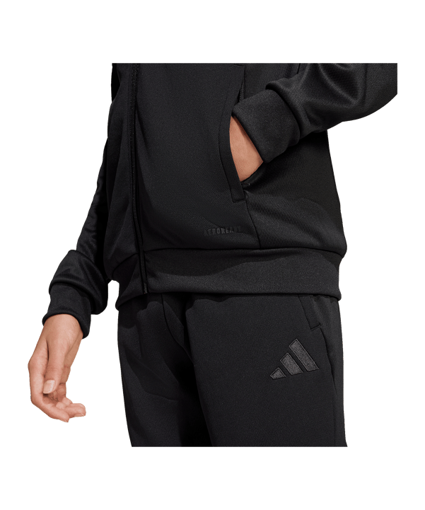 adidas Tiro 25 Kapuzenjacke Kids Schwarz - schwarz