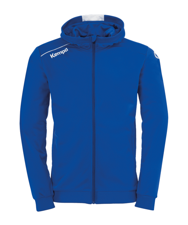 Kempa Player Kapuzenjacke Blau Weiss F04 - blau