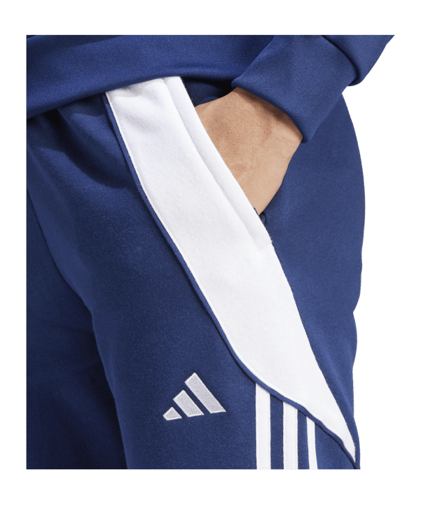 adidas Tiro 24 Trainingshose Damen Blau Weiss - blau