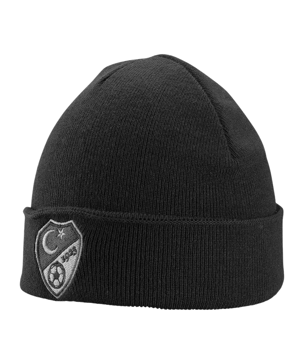 TFF Türkei Beanie Bronx EM 2024 Schwarz - schwarz