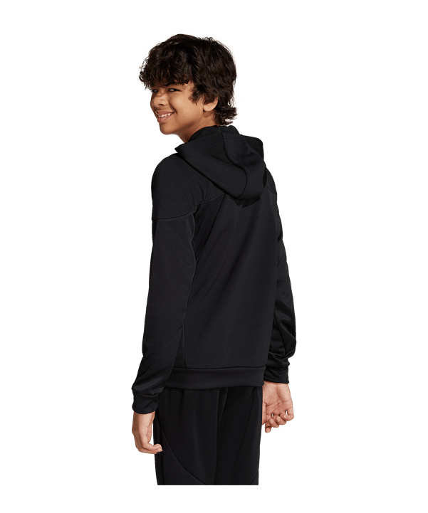 adidas Tiro 25 Kapuzenjacke Kids Schwarz - schwarz