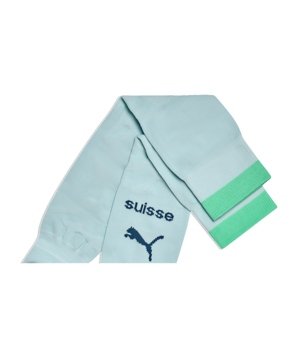 PUMA SFV Schweiz Striped Strumpfstutzen Away WM 2026 Blau F02 - blau