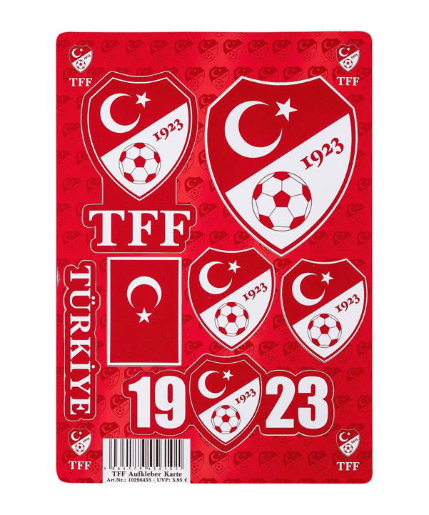 Türkei TFF Autoaufkleber EM 2024 Rot - rot