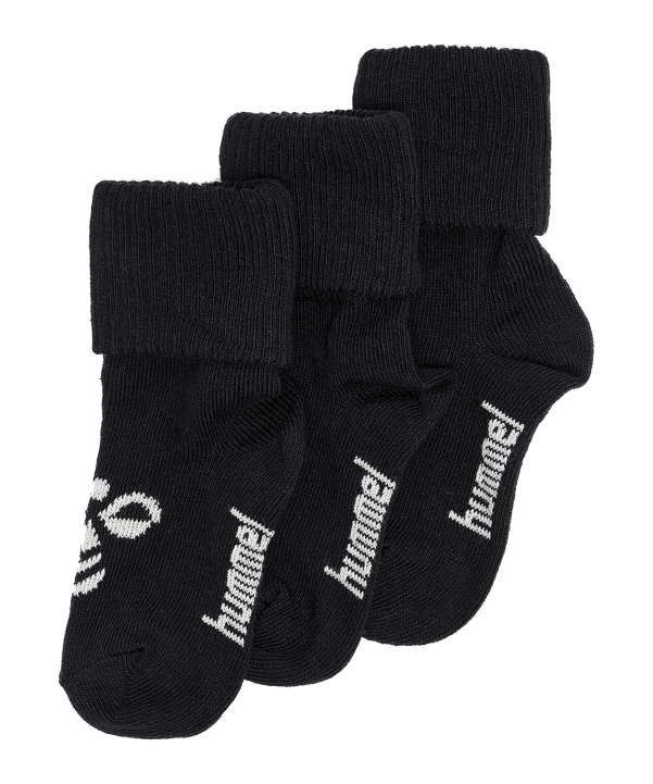 Hummel Mini Bee 3-Pack Socken Kids Schwarz F2001 - schwarz
