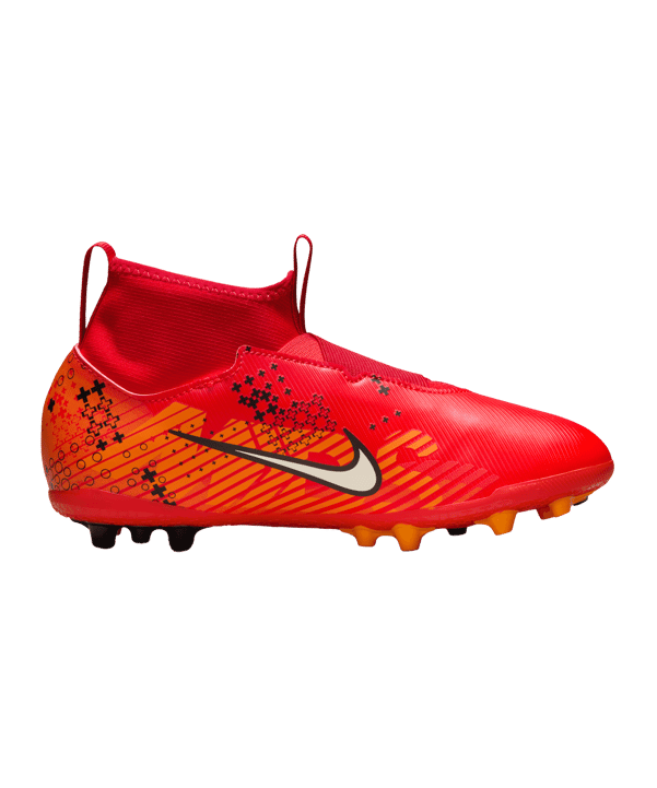 Nike Jr Air Zoom Mercurial Superfly IX Academy AG Dream Speed 7 Kids Rot Weiss Orange F600 - rot