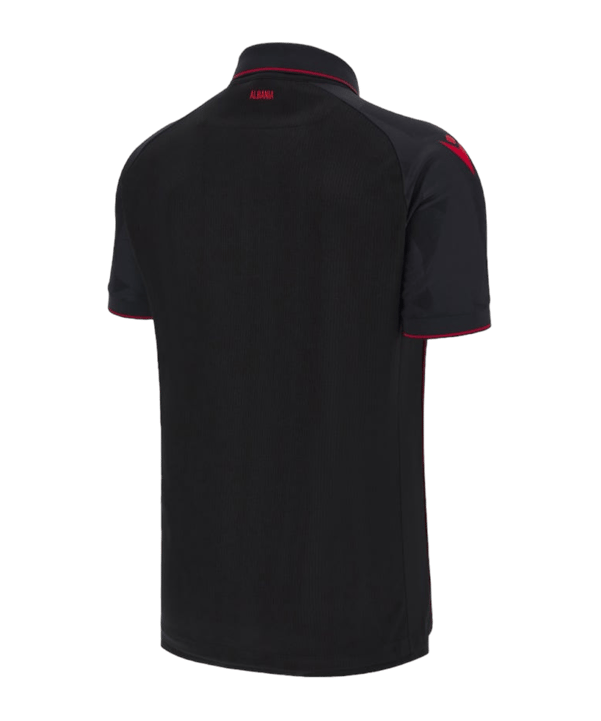 Macron Albanien Trikot 3rd EM 2024 Kids Schwarz - schwarz