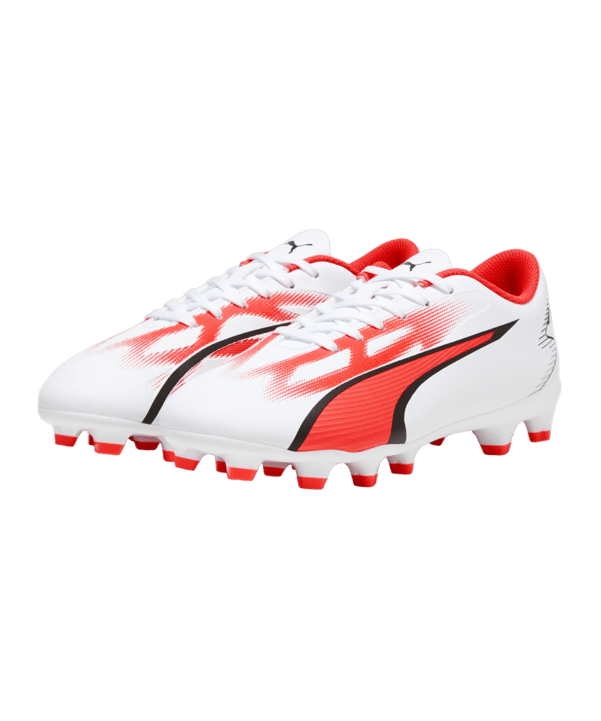 PUMA ULTRA Play FG/AG Breakthrough Jr Kids Weiss Rot F01 - weiss