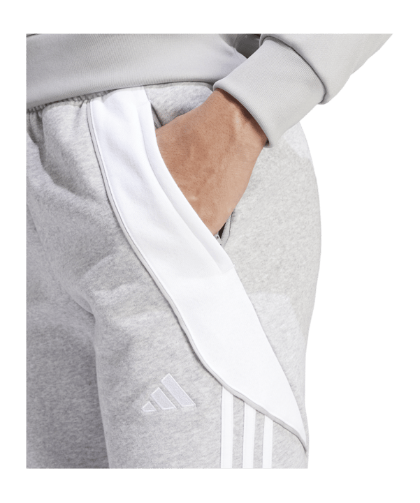 adidas Tiro 24 Trainingshose Damen Grau Weiss - grau