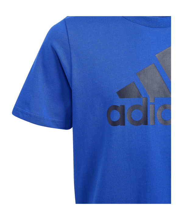 adidas Essentials Big Logo T-Shirt Kids Blau - blau