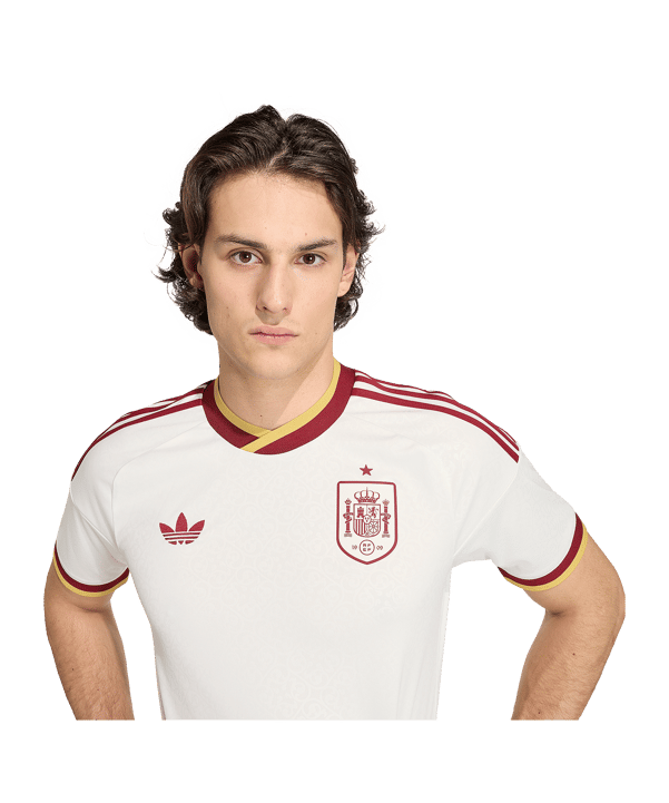adidas FEF Spanien Trikot Away WM 2026 Weiß - weiss