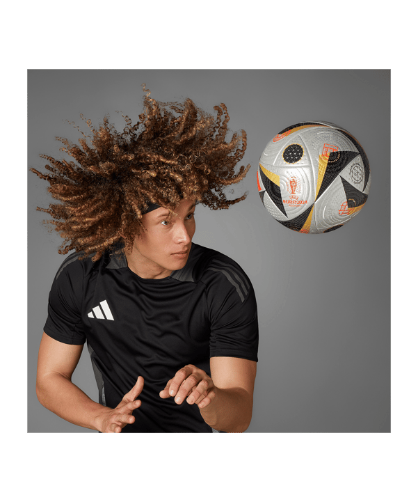 adidas Pro EM 2024 Final Spielball Silber - silber