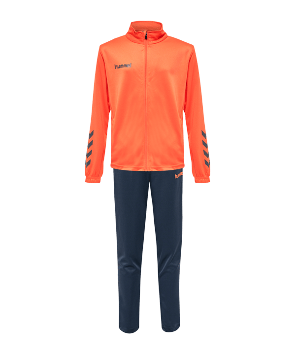 Hummel hmlPROMO Poly Trainingsanzug Kids F3408 - gruen