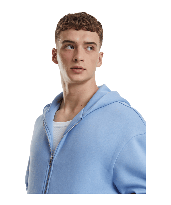 Urban Classic Fluffy Kapuzenjacke Blau - blau