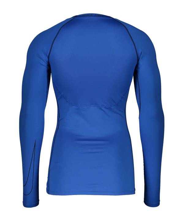 Nike Pro Tight-Fit Sweatshirt Blau Schwarz F480 - blau