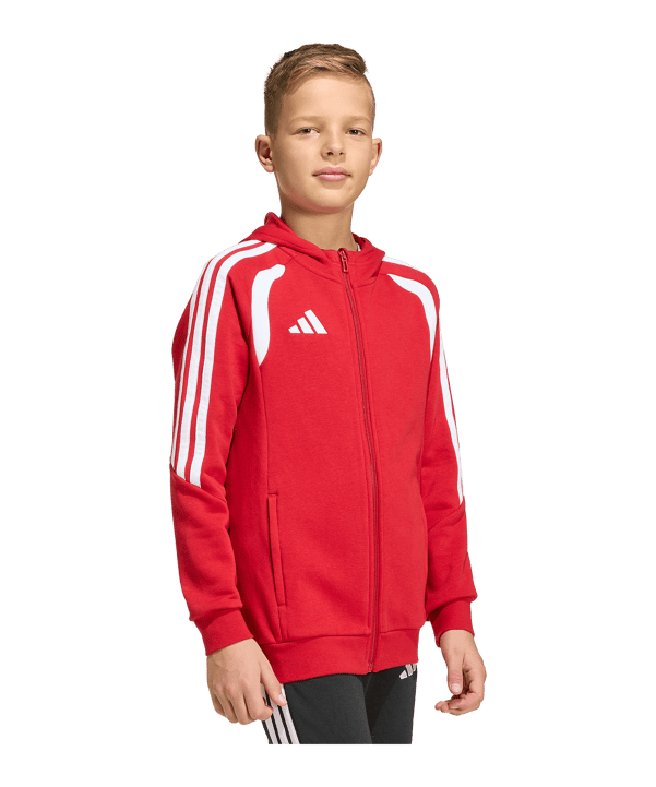 adidas Tiro 26 League Kapuzenjacke Kids Rot - rot