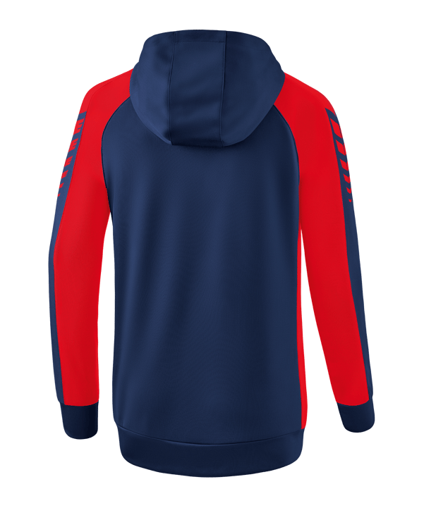 Erima Six Wings Kapuzenjacke Damen Dunkelblau - blau