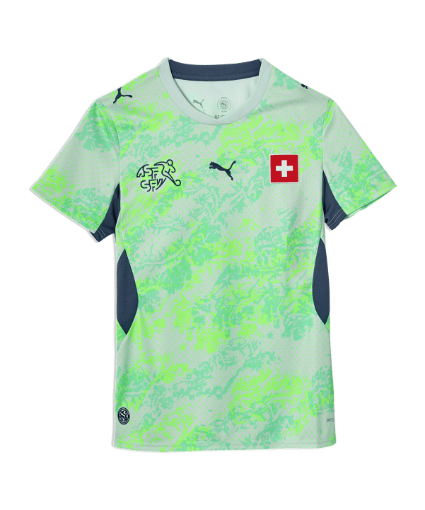 PUMA SFV Schweiz Trikot Away WM 2026 Damen Grün F02 - gruen
