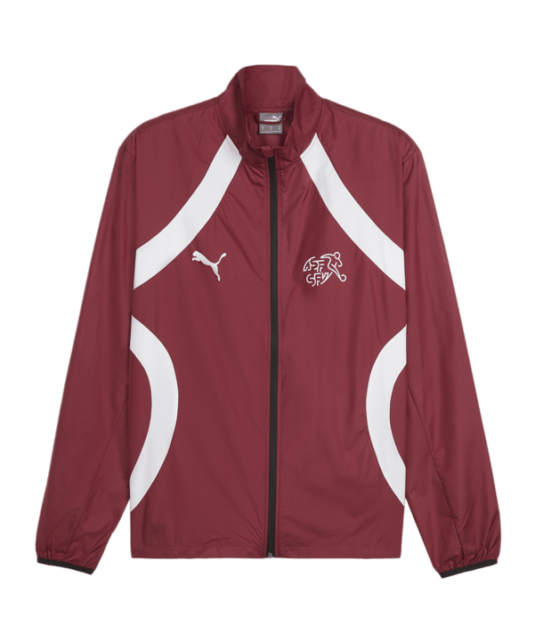 PUMA Schweiz Prematch Jacke EM 2024 Rot F08 - rot