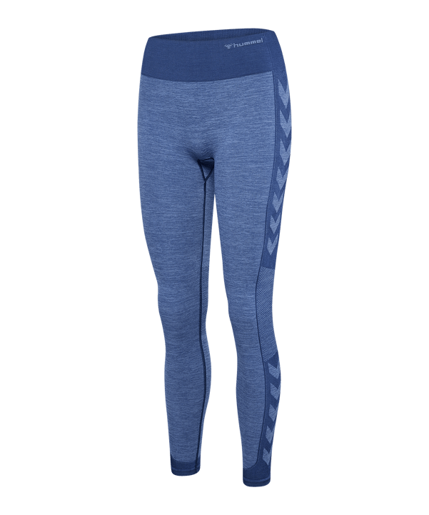 Hummel Mt Shine Seamless Mw Tight Damen Blau F7530 - blau