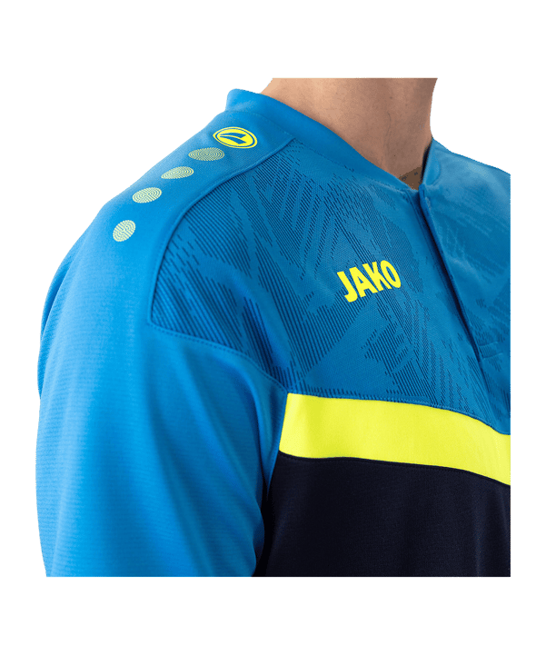 JAKO Iconic Poloshirt Blau Gelb F914 - blau