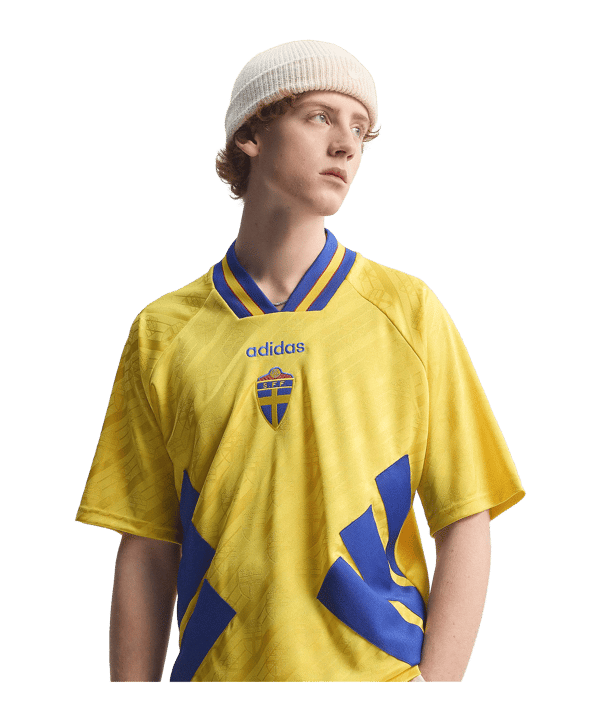 adidas SVFF Schweden Bringback 1994 Trikot Home Gelb - gelb
