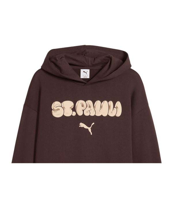 PUMA FC St. Pauli Graphic Hoody Braun F01 - braun