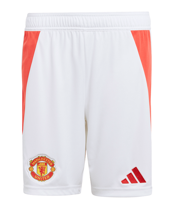 adidas Manchester United Short Home 2024/2025 Kids Weiss - weiss