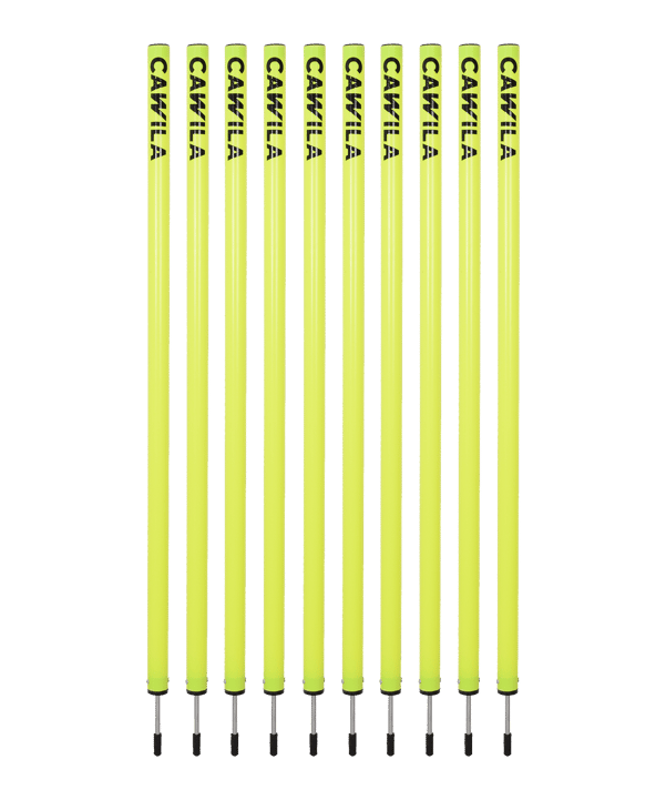 Cawila Academy Slalomstangen 10er Set (33mmx100cm) Gelb - gelb