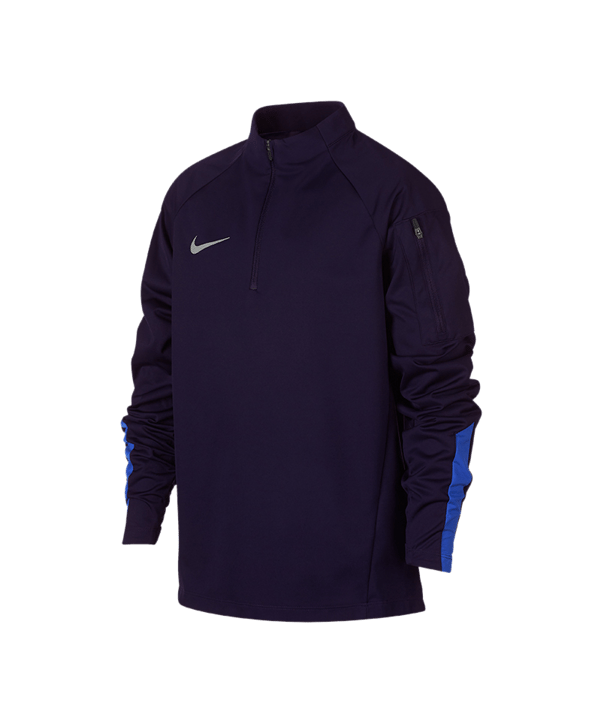 Nike Shield Squad Drill Zip Sweatshirt Kids F416 - blau