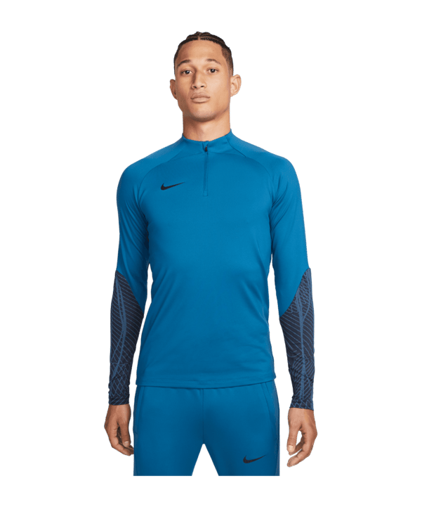 Nike Strike HalfZip Sweatshirt Blau Schwarz F457 - blau