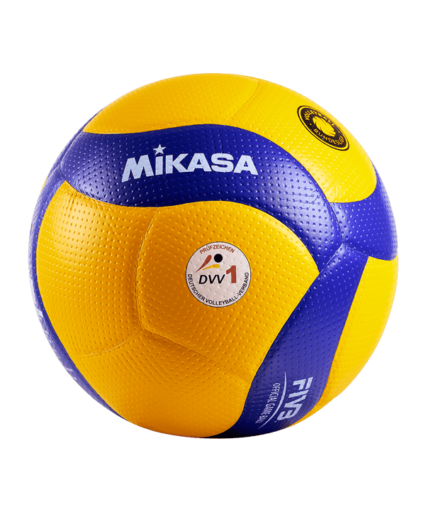 Mikasa Volleyball V200W-VBL Official DVV1 Spielball Gelb
