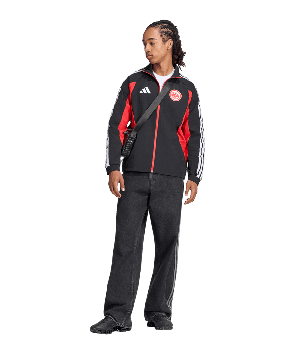 adidas Eintracht Frankfurt Anthem Jacke Schwarz - schwarz
